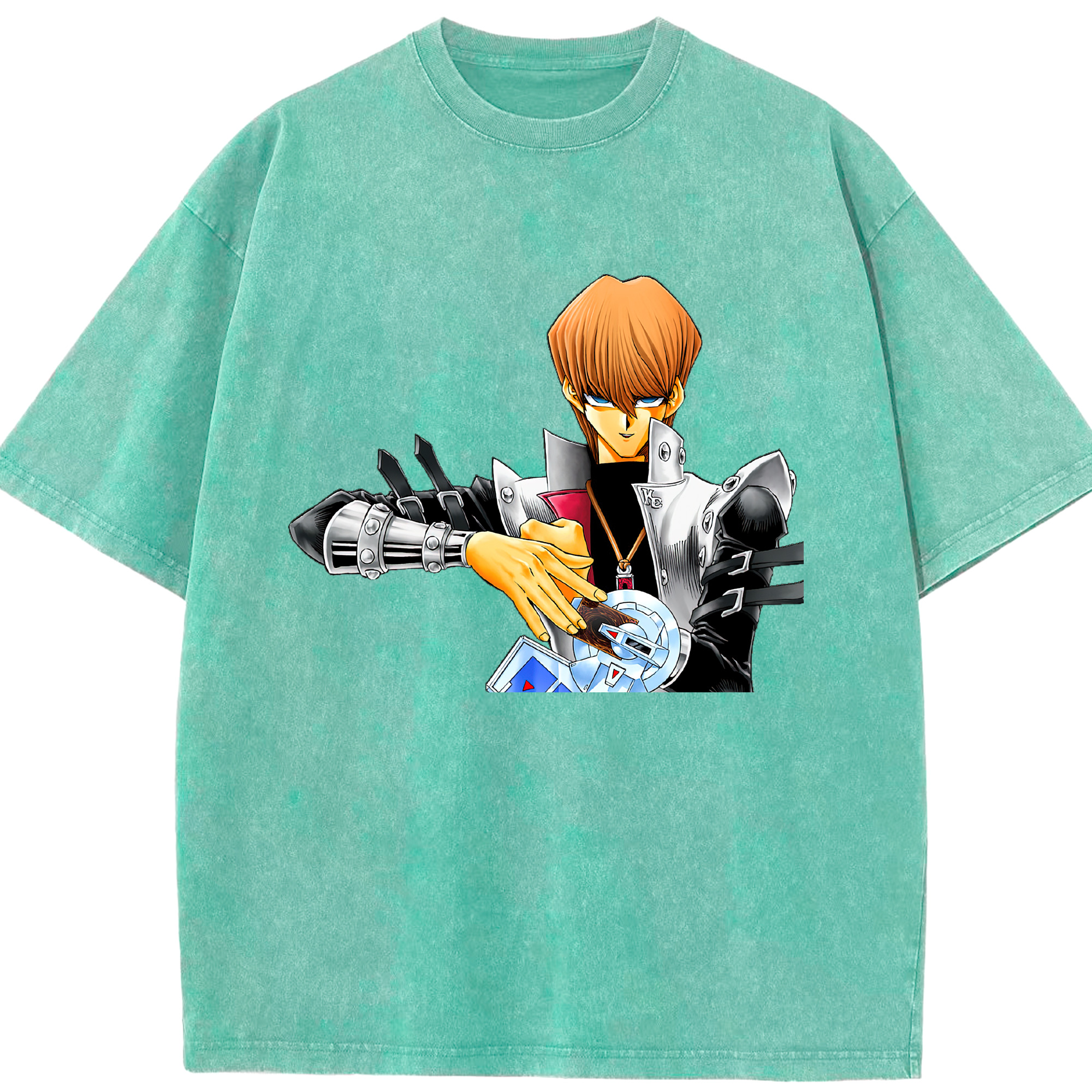 （画像用） 遊☆戯☆王 Yu-Gi-Oh! 綿100% ヴィンテージ風 半袖Tシャツ（フロントプリント）